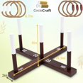 thumbnail image 2 of Juego de madera portátil Rustic Ring Toss Game CircleCraft, 2 of 7