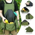 thumbnail image 4 of Delantal de jardinería con bolsillos, delantal de jardinería con ajuste ajustable para cosecha, desmalezado, limpieza del hogar, 4 of 5