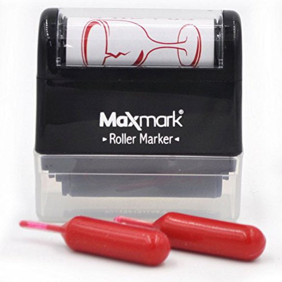 FRAGILE - Roller Stamp with Two Additional Red Ink Tubes