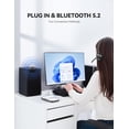 thumbnail image 5 of Auriculares inalámbricos TECKNET, auriculares Bluetooth con micrófono con cancelación de ruido para camionero, auriculares inalámbricos manos libres con micrófono silencioso, 5 of 5