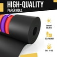 thumbnail image 2 of Crown Display Black Kraft Paper Roll 17.75" x 110 Ft Solid Print, 2 of 5