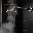 thumbnail image 3 of 16 Inch Shower Arm 90 Degree Stainless Steel Rain Shower Head Extension Arm with Flange, Nickel Finish, 3 of 8
