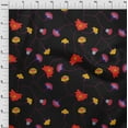 thumbnail image 4 of oneOone Polyester Spandex Black Fabric Leaves & Clover Sewing Fabric By The Yard Printed Diy Clothing Sewing Supplies 56 Inch Wide, 4 of 6