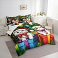 thumbnail image 3 of Manfei Kawaii Kitten 7pcs Bedding Comforter Set,Xmas Gifts Queen Bedding Sets,Happy New Year Queen Sheet Sets For Kids,Microfiber Bedroom Decor Reversible, 3 of 8