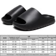 thumbnail image 4 of Almohada unisex Sandalias baño ducha con suela gruesa antideslizante (Negro 38-39), 4 of 6