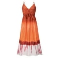 thumbnail image 4 of PALACLOTH Women's Tie-dye Spaghetti Strap High Rise Fit & Flare Ankle-Length Maxi Summer Dress, 4 of 6