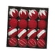 thumbnail image 5 of 16 bolas navideñas decorativas de terciopelo para el hogar, bolas navideñas flocadas para el, Rojo, 5 of 9