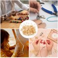 thumbnail image 3 of IFANLANDOR 200pcs Mini Split Jump Rings Open Jump Rings Golden Electroplated Metal Connector for Craft Supplies, 3 of 8