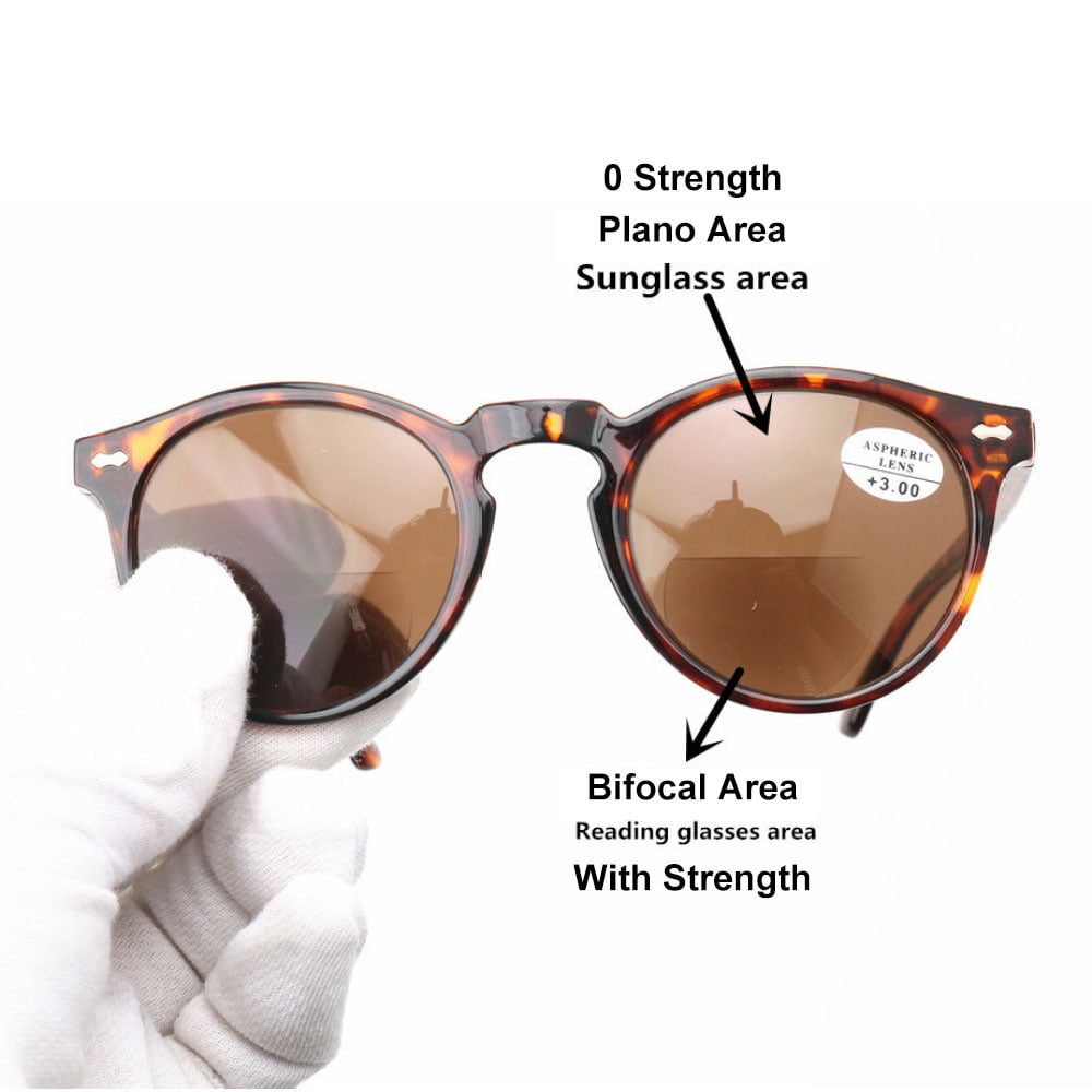 Women Tortoiseshell Tinted Gray Bifocal Reading Glasses 1.50  display picture 3