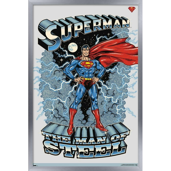 DC Comics Superman - The Man of Steel Wall Poster, 22.375" x 34", Framed