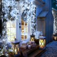 thumbnail image 3 of 2 Pack Green Lights Solar Powered  200 LED 75.5ft Each Solar String Lights Outdoor Waterproof  8 Modes Green Christmas Lights for Patio  Garden  Tree  Halloween Decorations, 3 of 17