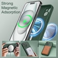thumbnail image 3 of JETech Magnetic Silicone Case for iPhone 15 Plus 6.7-Inch, Compatible with MagSafe, Phone Cover with Camera Lens Full Protection (Midnight Green), 3 of 6