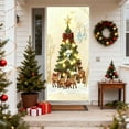 thumbnail image 4 of Kumdkd 3D Embroidery Christmas Door Cover - 35x72in Polyester Holiday Curtain for Doors/Walls (Sturdy, Easy Install, Reusable Party Decoration with Festive Patterns), 4 of 6