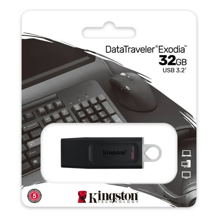 Kingston - DataTraveler Exodia 32GB USB 3.2 Flash Drive DTX/32GB