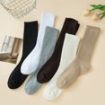 thumbnail image 6 of OJSFQUFP Crew Slouch Socks Women Retro Scrunch Short Sock Soft Solid Ankle, 6 of 9