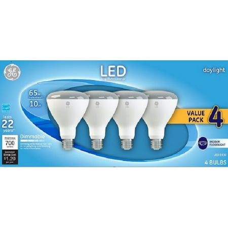 General Electric Ge Led 10w Dayl Med Flood R30 4pk