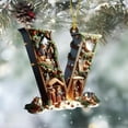 thumbnail image 6 of 26 Letters Christmas Tree Ornaments – Personalized DIY Acrylic Pendant Decorations for Xmas Tree, Home, Office, and Yard – Sturdy, Colorful, with Classic Christmas Symbols for Holiday Gifting, 6 of 7