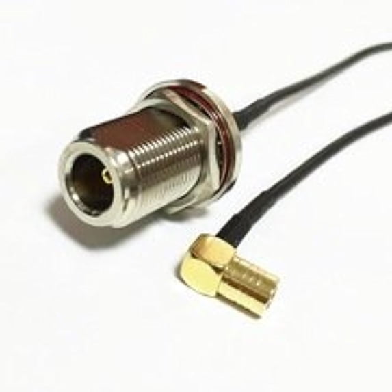 N Female Jack Connector Switch SMB Female Jack Right Angle Connector RG174 20CM 8" Adapter High Quality Ships Quickly From USA