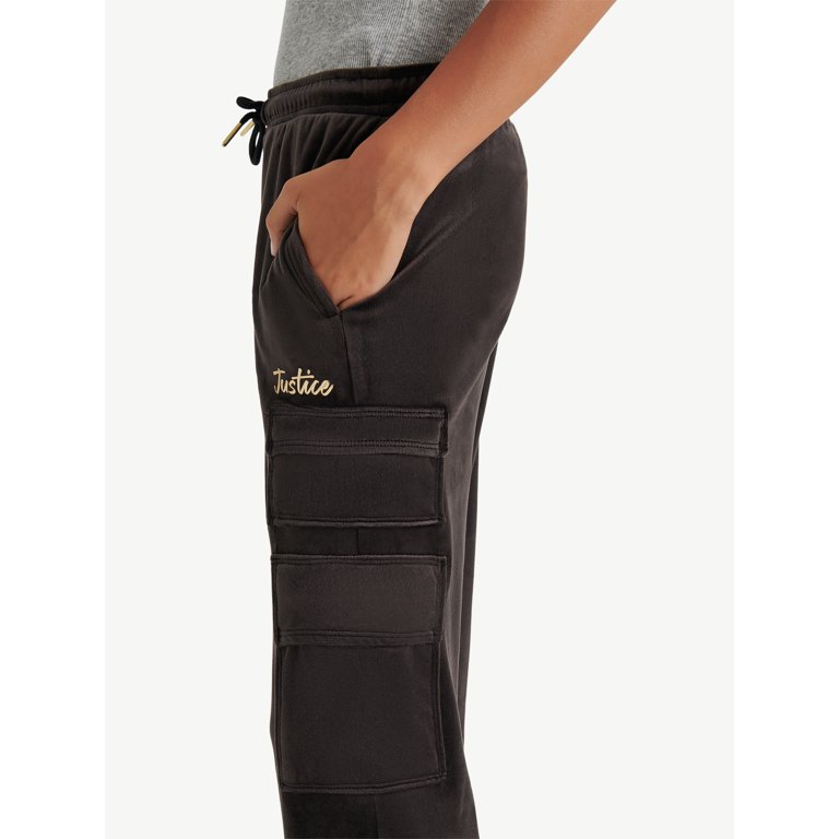 【X-girl】VELOUR CARGO PANTS Justice Girls Cargo Pocket Pant - Cargo Pants - Walmart.com