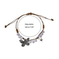 thumbnail image 4 of Aellinatey Butterfly Star Pendant Woven Bracelet Adjustable Size Fashion Ceramic Bead, 4 of 15