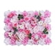 thumbnail image 1 of Fondo de panel de pared con flores artificiales, panel floral, fondo de panel con flores rosas rosa oscuro rosa claro, 1 of 9
