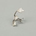 thumbnail image 4 of Yesbay 1Pc Vintage Alloy Ear Stud Leaf Design Earring Ear Cuff Clip Ear Ring Jewelry-Silver, 4 of 7