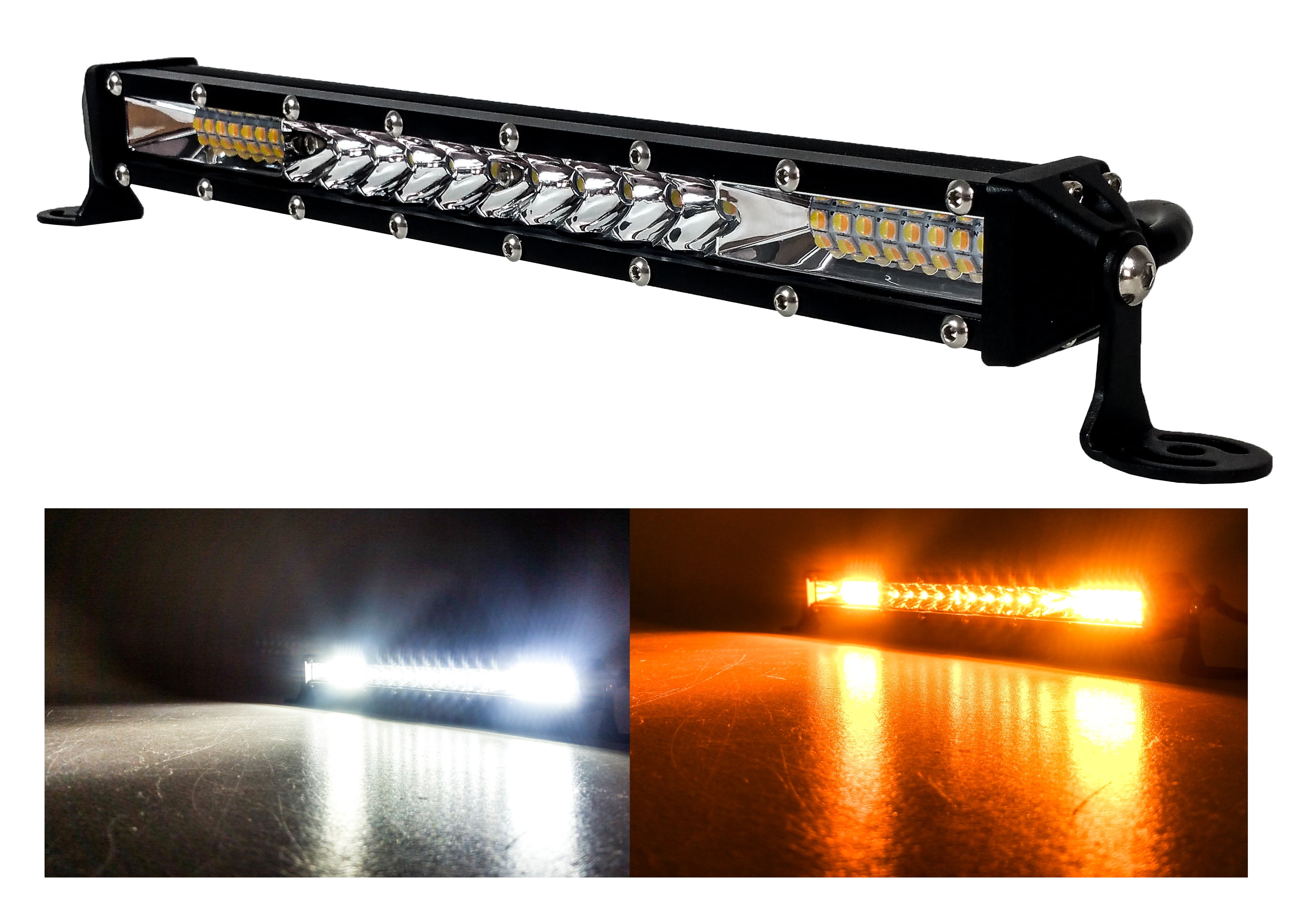2X 7Inch 36w Double Row Philips Spot Beam LED Light Bar Offroad Ford 4WD Truck