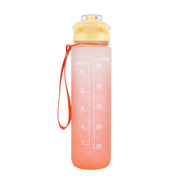 Botella De Agua Botella de agua de 1000 ml, vasos reutilizables para acampar, senderismo, correr (amarillo) Tmvgtek Para Estrenar
