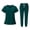 42109-Dark Green, variant on Medical Scrubs Uniforms Set Doctor Nurse Workwear Unisex for Clinics