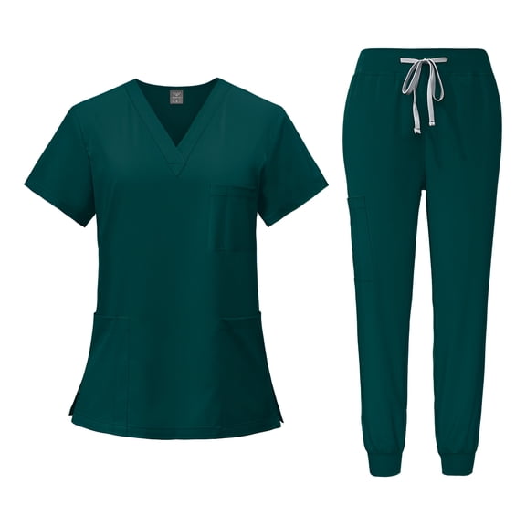 Medical Scrubs Uniforms Set Doctor Nurse Workwear Unisex for Clinics