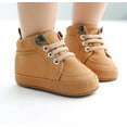 thumbnail image 3 of YAZI Baby Boys Girls Sneakers Toddler Dress Shoes Soft Rubber Sole Infant Moccasins Newborn Oxford First Walker Crib Shoes, 3 of 6