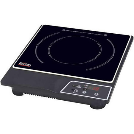 Max Burton 6000 Digital Choice Induction Cooktop with LCD Display and Touchpad Controls, 10 heat mode settings from 500W-1800W, 10 temperature mode settings in 25 ° increments from 140 °F to 450 °F