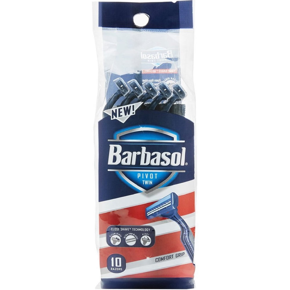 2 Pack Barbasol Pivot Twin Premium Disposable Razor 10 ea Walmart