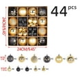thumbnail image 3 of NWOKYZGH 44pcs Christmas Ball Ornaments, Christmas Ball Ornaments Set for Christmas, Holiday, Wreath & Party Decorations, with Hanging Loop, 3 of 6