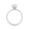 thumbnail image 3 of Marella - Moissanite Pear Shape Lab Diamond Engagement Ring with Hidden Halo, 3 of 4