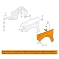 thumbnail image 3 of For 03 04 05 Element EX Front Fender Cladding Textured Gray Plastic Driver Side, 3 of 5