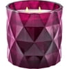 Better Homes & Gardens Soft Cashmere Amber Geometric Glass Two-Wick Candle