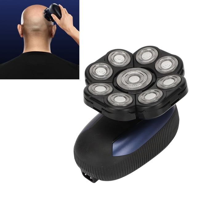 Máquina Cortadora De Pelo Eléctrica, Máquina Cortadora De Pelo 9 Cabezales De Corte Carga Más Rápida USB Recargable Inalámbrico Para Salón Para Hombre