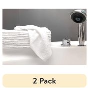 (2 pack) Mainstays Cotton Washcloth Bundle Collection, 18 Pack, White