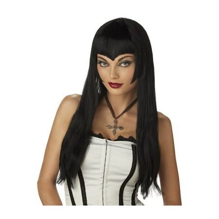 Black Vampiress Wig - Vampiress Costume Wig - Black