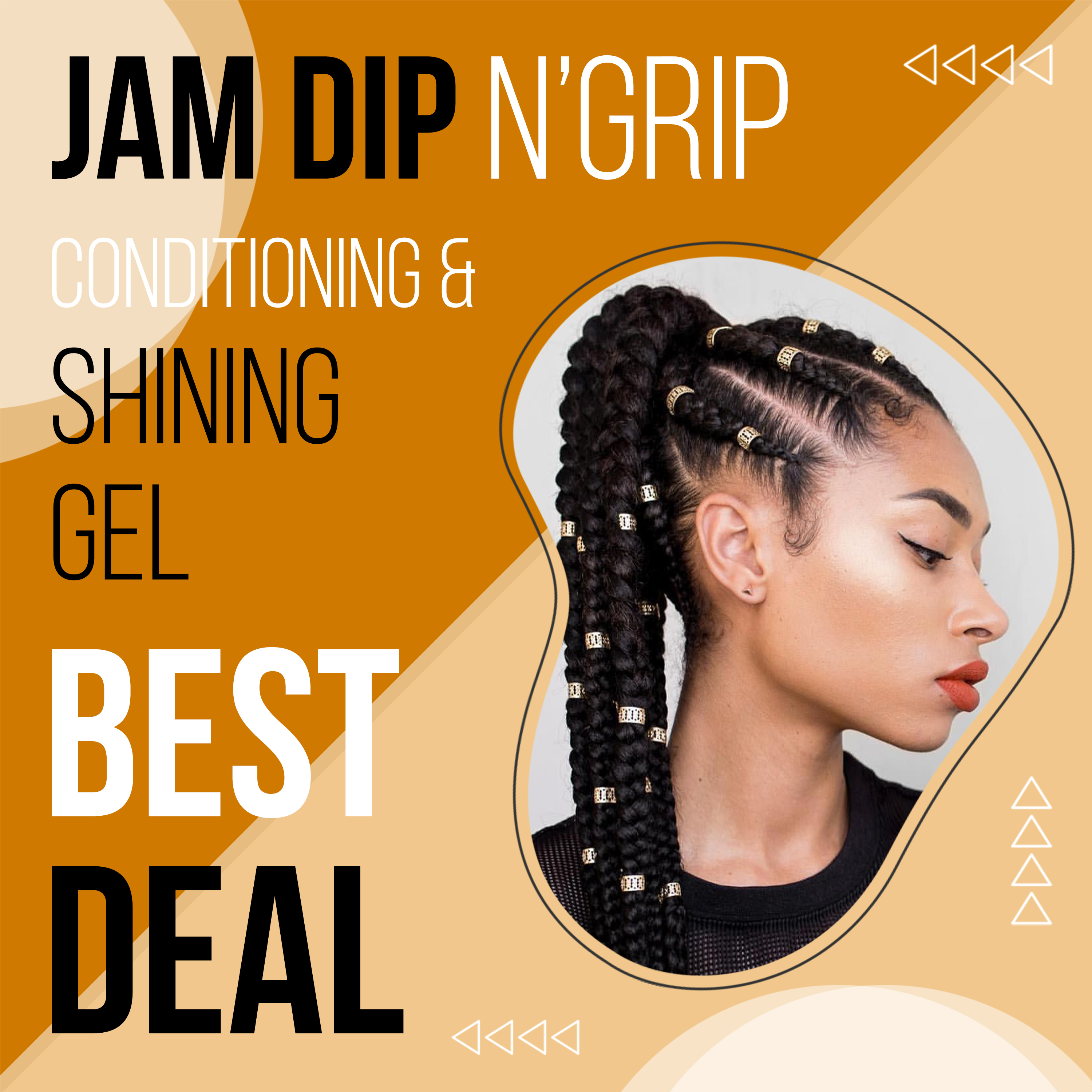 Jam Dip n Grip Coconut and Argan Oil Clarifying Hair Styling Gel 4oz (2 Pack) - Unisex - image 5 of 6