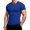 Royal Blue, variant on Men's Plain Soft Knit T-Shirts for Men, Crewneck Short Sleeve Tee Slim Fit Basic Everyday Casual Top, 4-Pack Available Army Green L