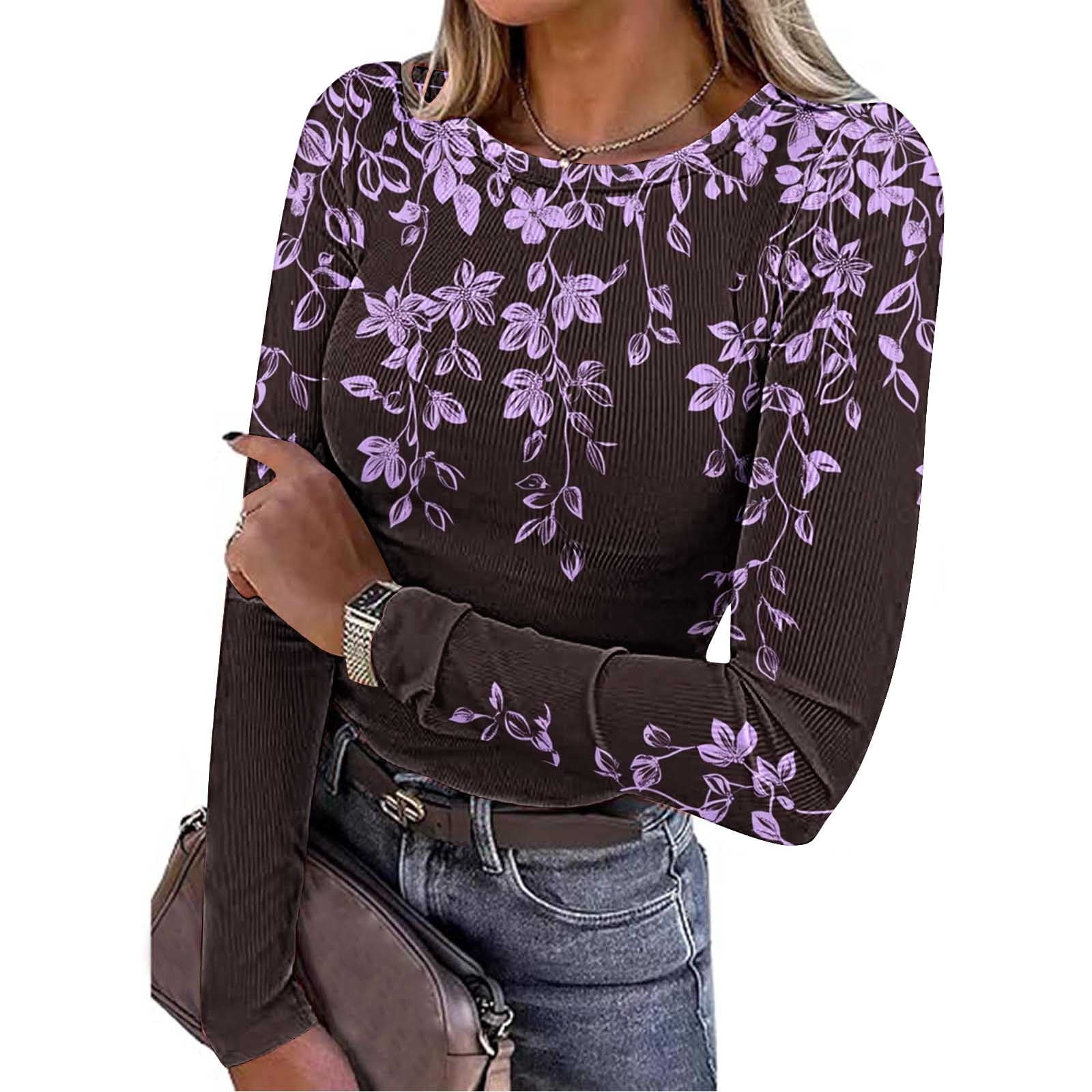 GAP Women's Long Sleeve Crew Neck Slub Jersey Tee - Walmart.com