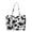 D-Cow Pattern, variant on Tassel Tote Leather Bag for Women, Ladies Large Capacity Fashion Shoulder Handbag Bag Purses Satchel Messenger Bags for Woman Work Shopping