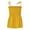 Yellow, variant on HCYSFG Ruffle Smocked Tank Tops for Women Summer Square Neck Sleeveless Tops Tie Shoulder Spaghetti Strap Blouse Peplum Cami Shirts