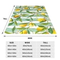 thumbnail image 3 of Honeii Lemon Print Fleece Blanket - Throw Blanket for Bed, Sofa, Couch, Camping, and Travel , Microplush Ultra Soft Warm Blanket-60"x50", 3 of 7