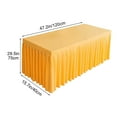 thumbnail image 2 of Solid Color Conferences Table Skirt Proof Decorative Polyester Tablecloth Wrinkle Ruffled Banquet Wedding, 2 of 5