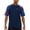 Blue/Leaf, variant on Champion Men's Short Sleeve Rash Guard, UPF 50+ Quick Dry Swim Shirt