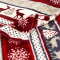 thumbnail image 6 of Visland Velvet Super Soft Christmas Prints Fleece Blanket-Holiday Theme Home Decor Fuzzy Warm and Cozy Throws for Winter Bedding, Couch and Gift, 6 of 7