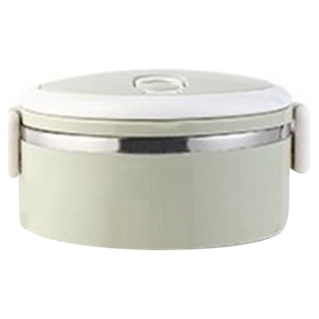 Naiovety Fiambrera Contenedor de almacenamiento de alimentos de acero inoxidable Bento Outdoor Work Cocina y Comedor Verde